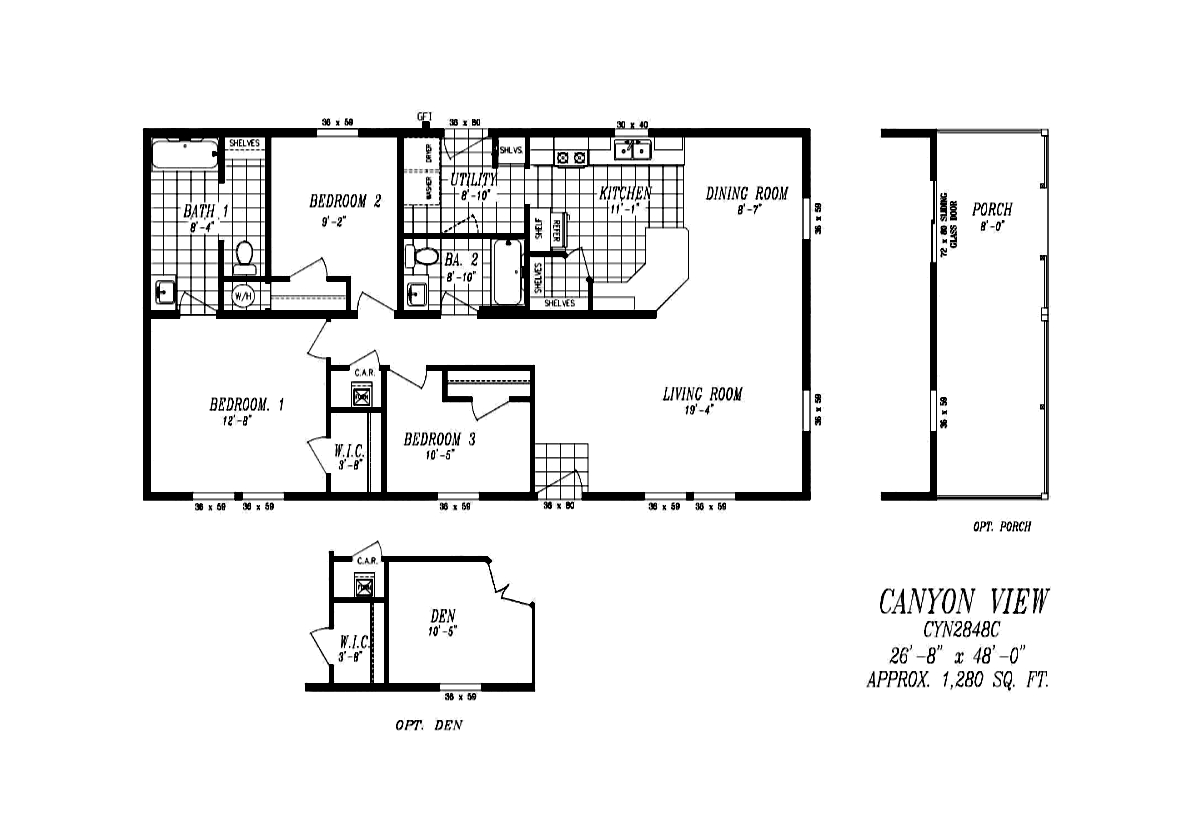 The Canyon View CYN2848C by Marlette Homes Elite Housing